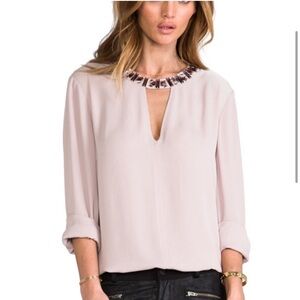 BCBG jeweled blouse